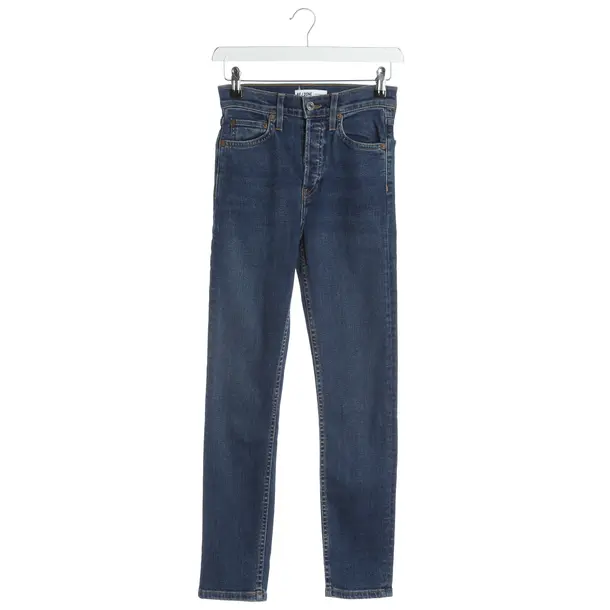 Skinny Jeans, in Navy, Cotton, Re/Done