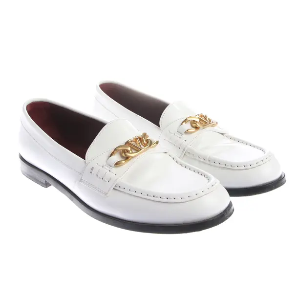 Loafers, in White, Valentino