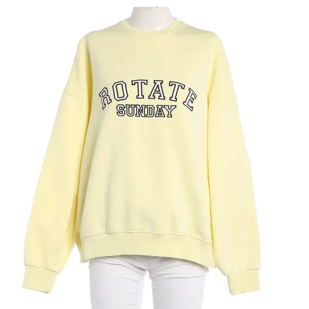 Sweatshirt, in Pastellgelb, Baumwolle, Rotate Birger Christensen
