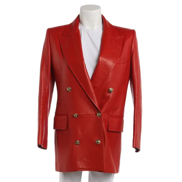 LeatherJacket, in Light Red, Leather, Saint Laurent