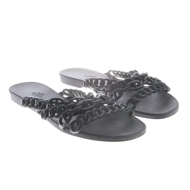 Slides, in Black, Hermès