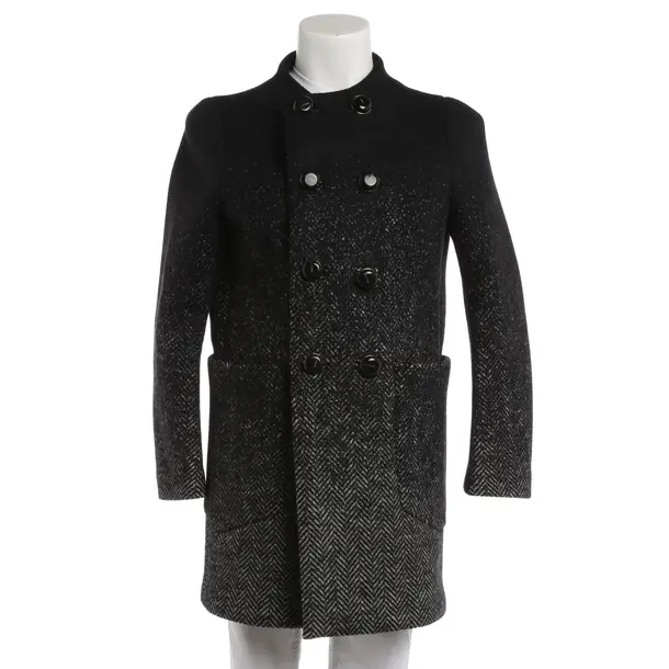 Mid-Season Coat, in Black, Wool, Dsquared
