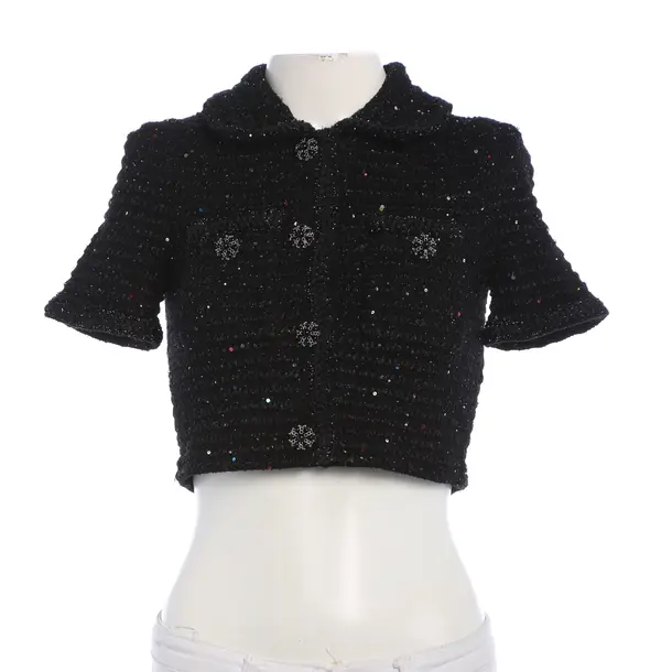 Blouse, in Black, Cotton, self-portrait