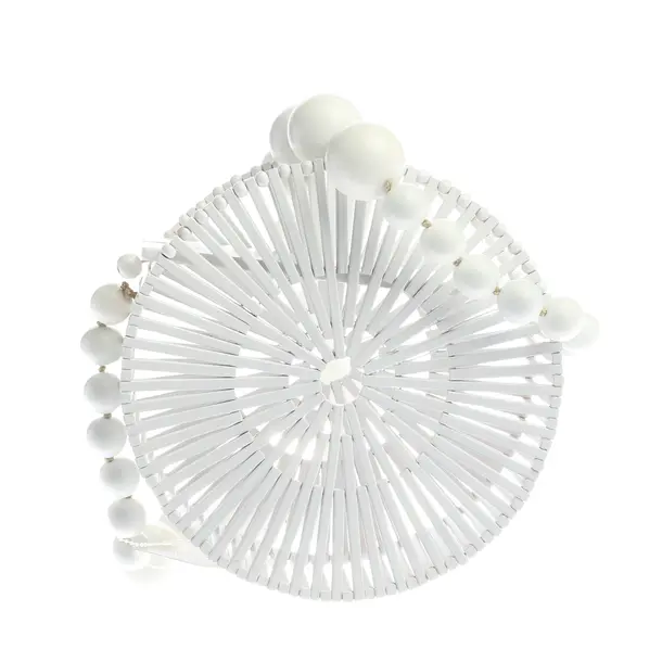 Schultertasche, in Weiß, Holz, Cult Gaia