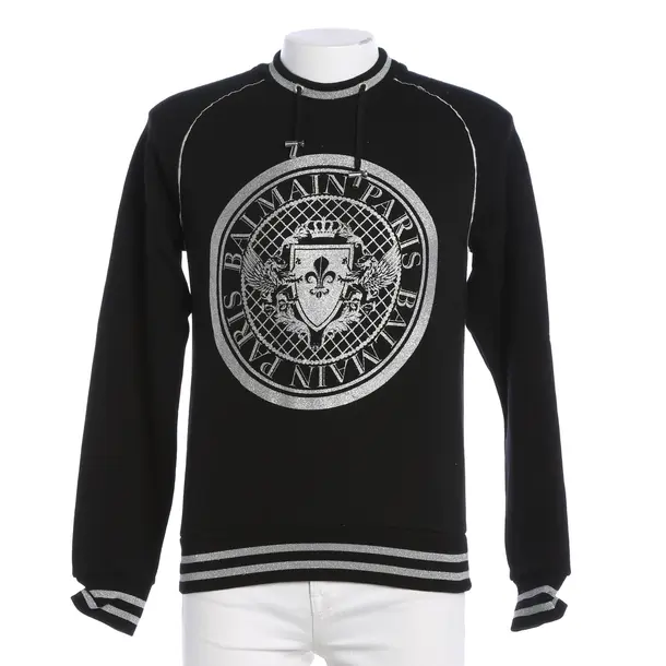 Felpa, in Nero, Cotone, Balmain