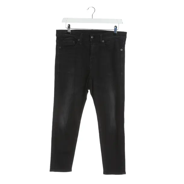 Jeans Slim Fit, in Dunkelgrau, Baumwolle, R13