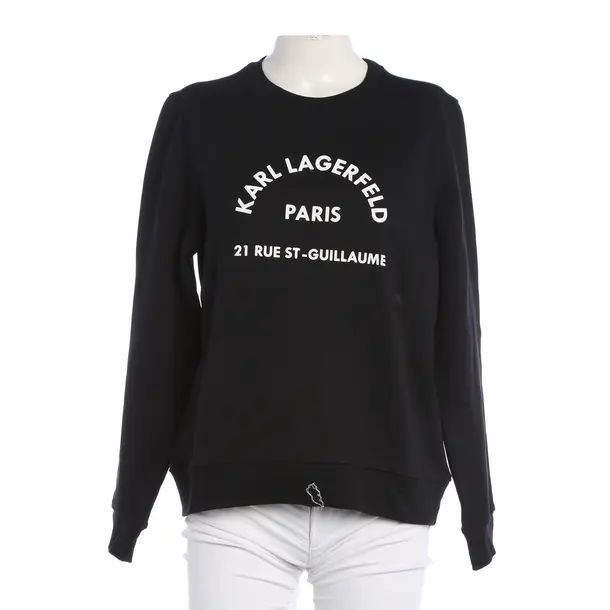 Sweatshirt, in Schwarz, Baumwolle, Karl Lagerfeld