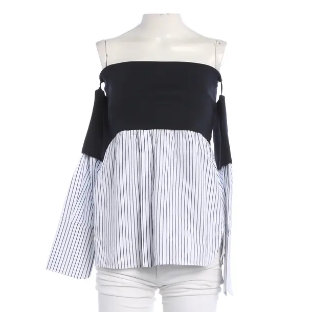 Top, in Navy, Cotton, Victoria Beckham