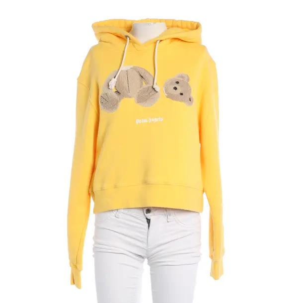 Hoodie, in Gelb, Baumwolle, Palm Angels