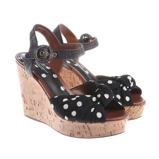 Wedges, in Black, Dolce & Gabbana