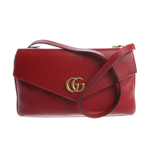 Handtasche, in Rot, Leder, Gucci