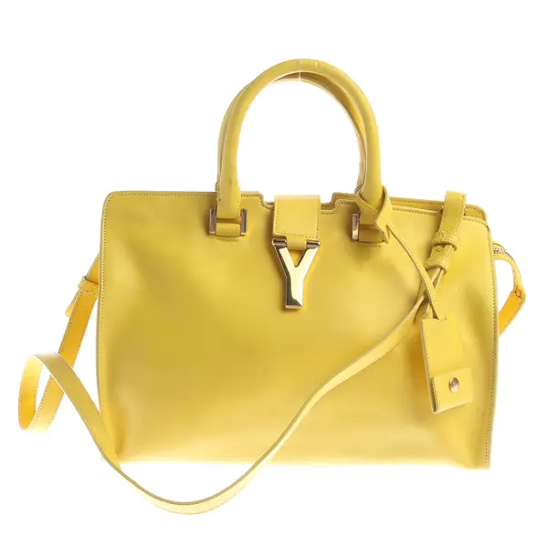Handbag, in Yellow, Leather, Saint Laurent