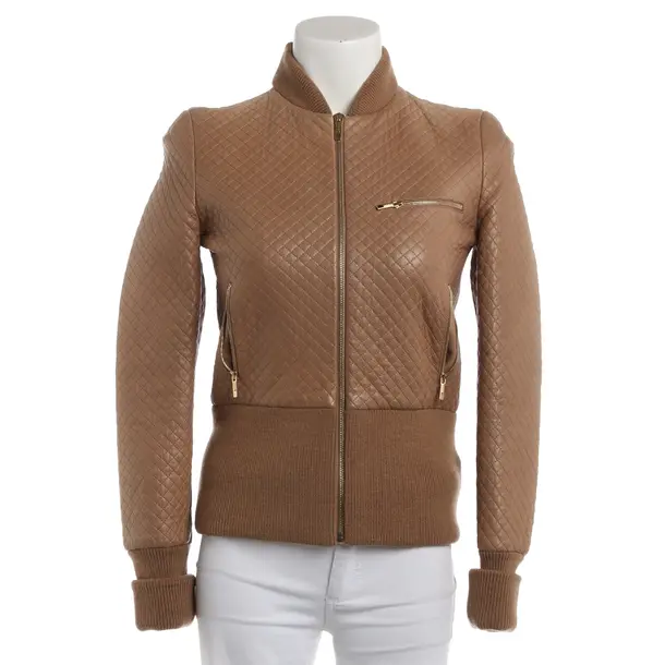 LeatherJacket, in Light Brown, Leather, Fendi