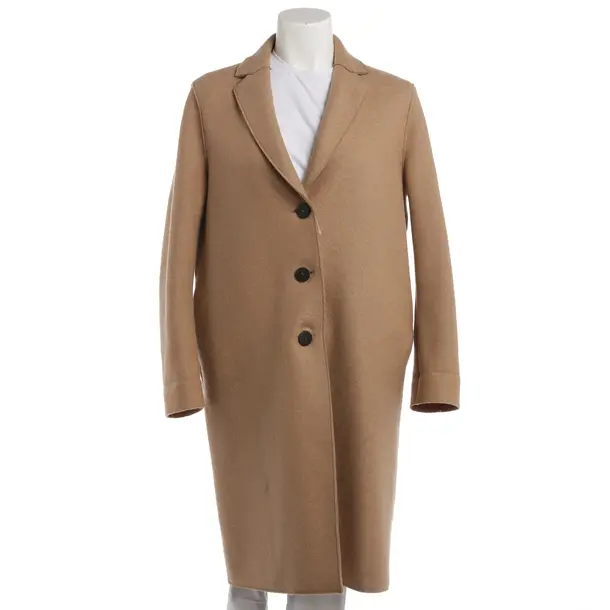 Mid-Season Coat, in Light Brown, Wool, Harris Wharf London
