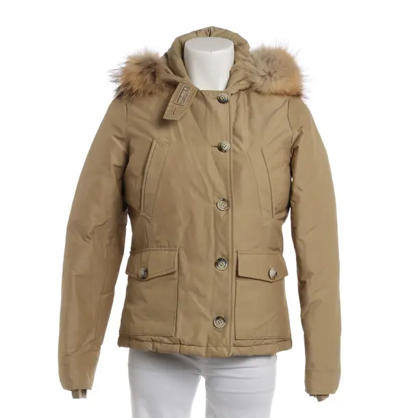 Winterjacke, in Hellbraun, Baumwolle, Woolrich