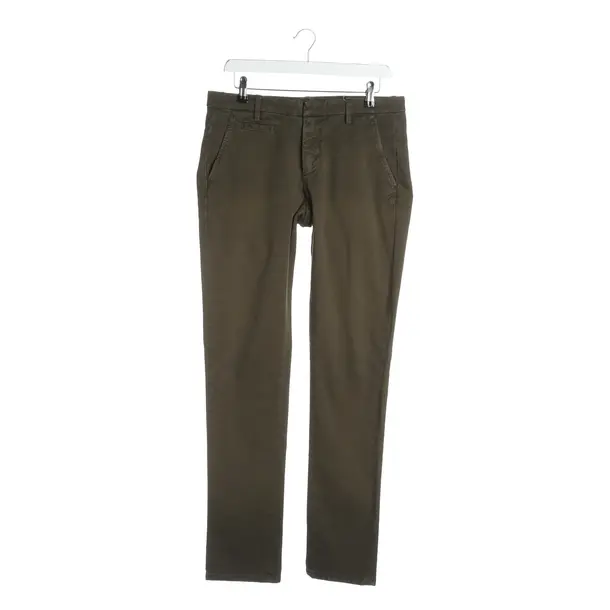 Pants, in Olive Green, Cotton, Emporio Armani