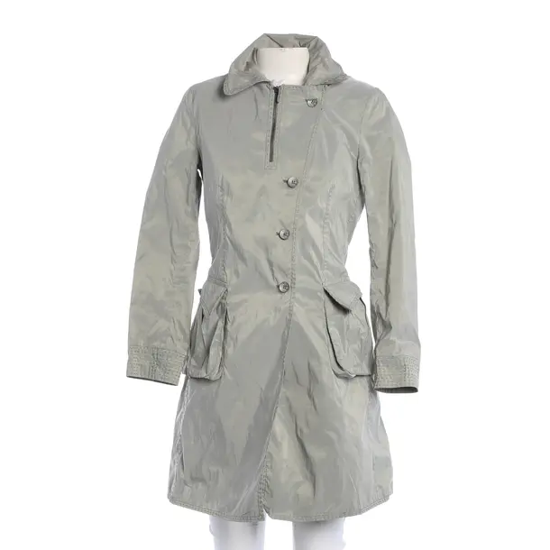 Mid-Season Coat, in Gray, Polyester, Ermanno Scervino