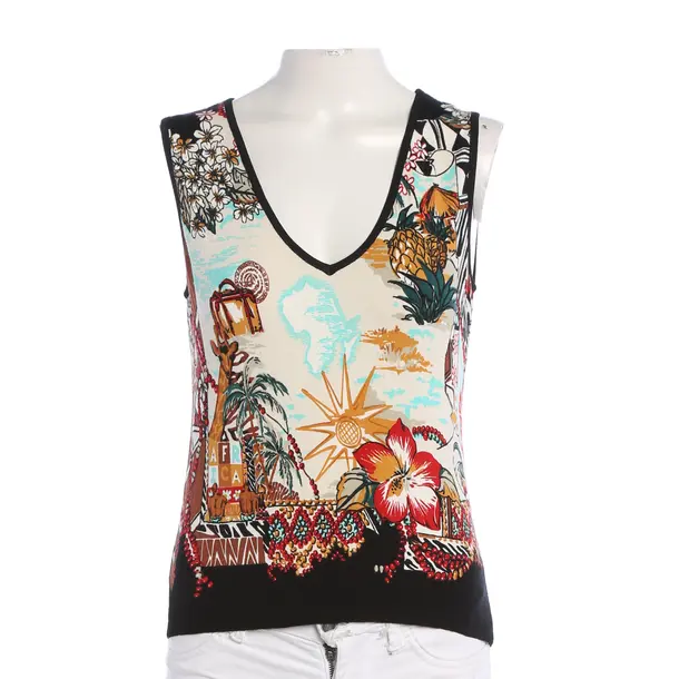 Top, in Multicolored, Cotton, Blumarine