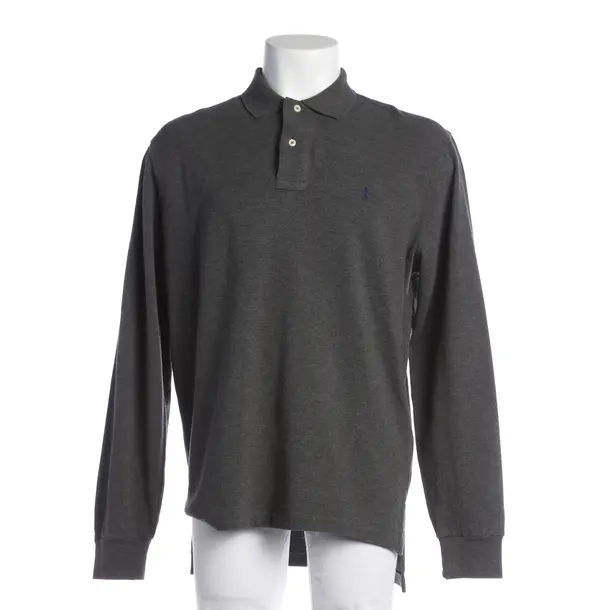 Long Sleeve Shirt, in Gray, Cotton, Polo Ralph Lauren