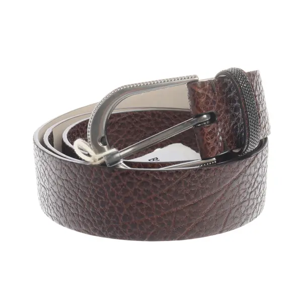Belt, in Brown, Leather, Brunello Cucinelli