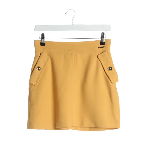 Skirt, in Mustard Yellow, Viscose, Elisabetta Franchi