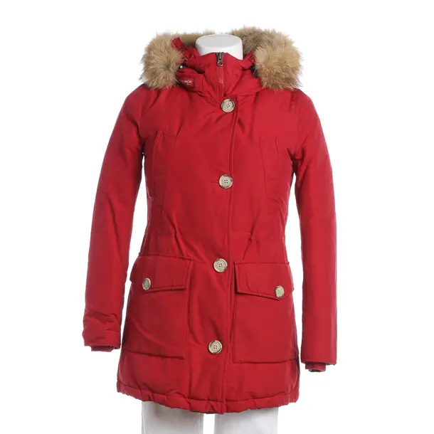 Winterjacke, in Rot, Baumwolle, Woolrich