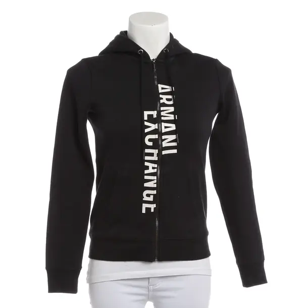 Sweatjacke, in Schwarz, Baumwolle, Armani Exchange