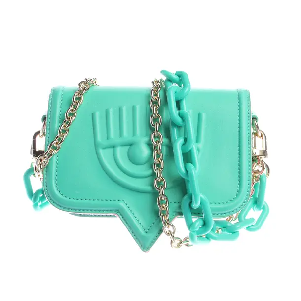 Abendtasche, in Hellgrün, Leder, Chiara Ferragni