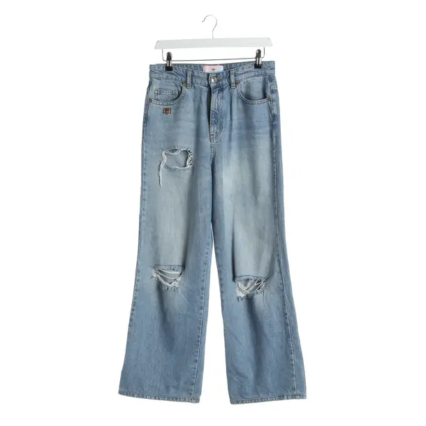 Hose, in Blau, Baumwolle, Chiara Ferragni