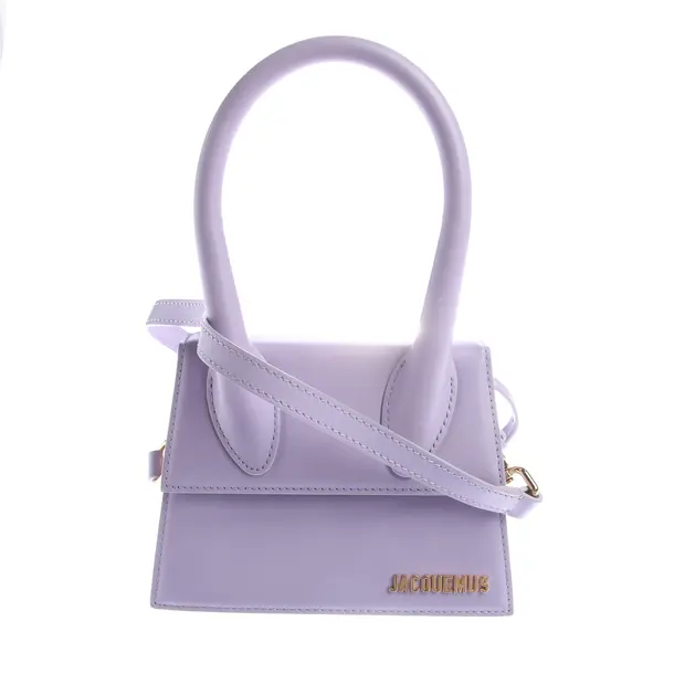 Handbag, in Lavender, Leather, Jacquemus