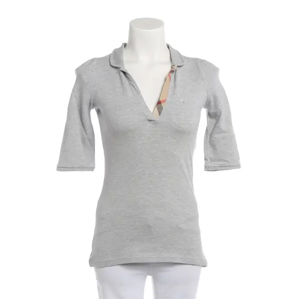 Polo Shirt, in Light Gray, Cotton, Burberry Brit