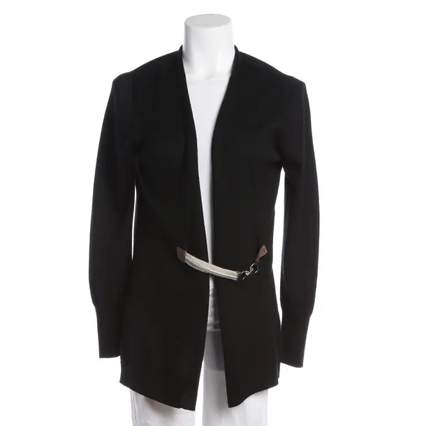 Strickjacke, in Schwarz, Wolle, Gran Sasso