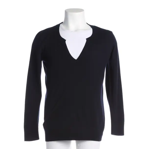 Pullover, in Navy, Wolle, Gran Sasso