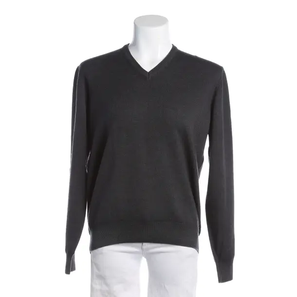 Wool Jumper, in Dark Gray, Wool, Gran Sasso