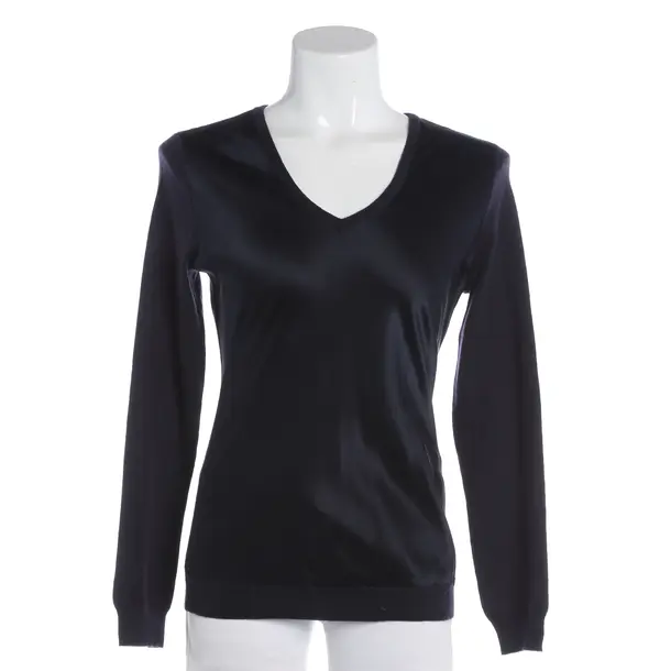 Longsleeve, in Navy, Seide, Ralph Lauren Black Label