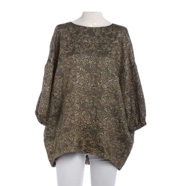 Bluse, in Gold, Seide, Rochas