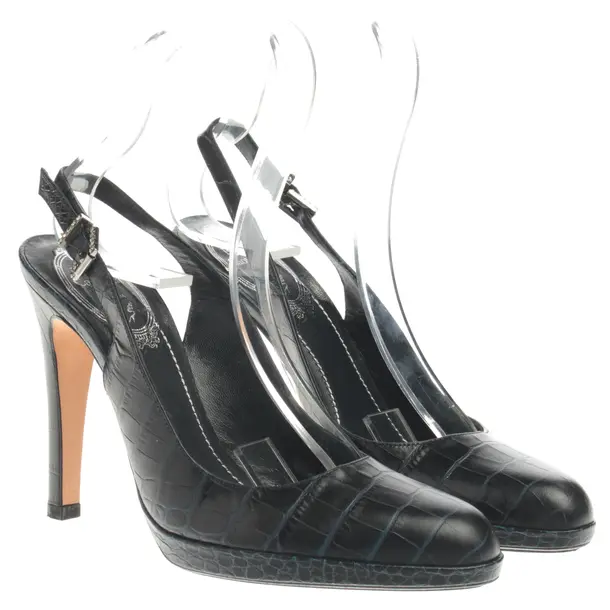 Slingbacks, in Navy, René Caovilla