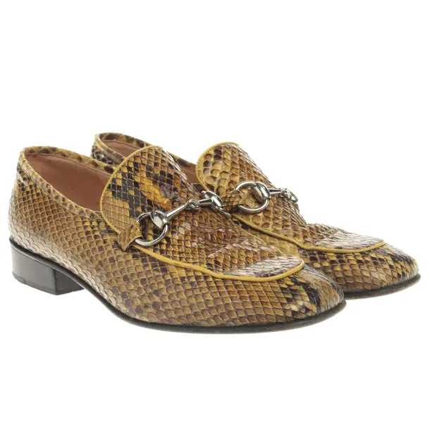 Loafers, in Gold, Gucci