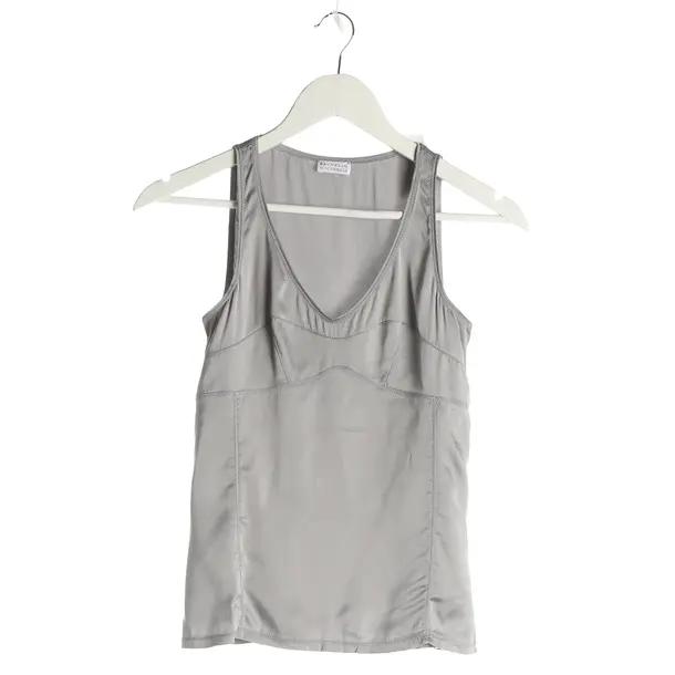Top, in Grau, Seide, Brunello Cucinelli