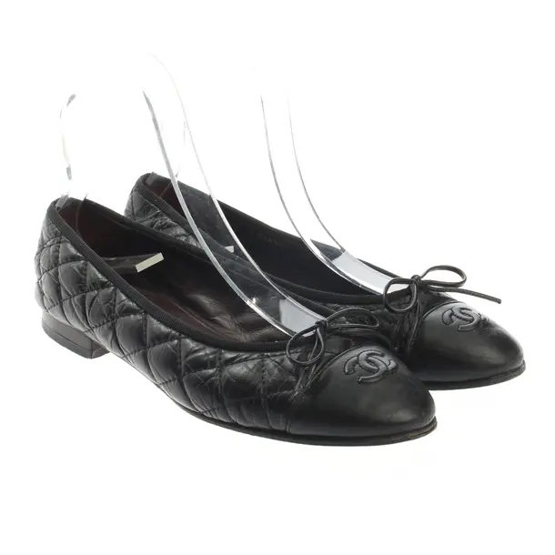 Ballerinas, in Schwarz, Chanel