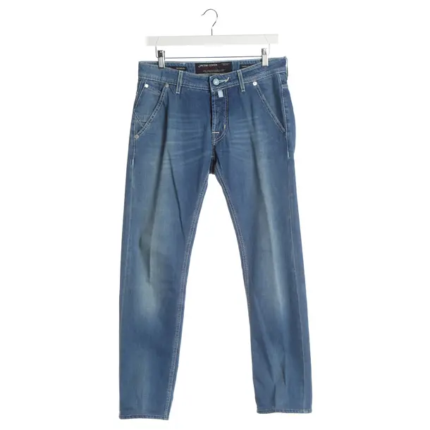 Slim Fit Jeans, in Blue, Cotton, Jacob Cohen