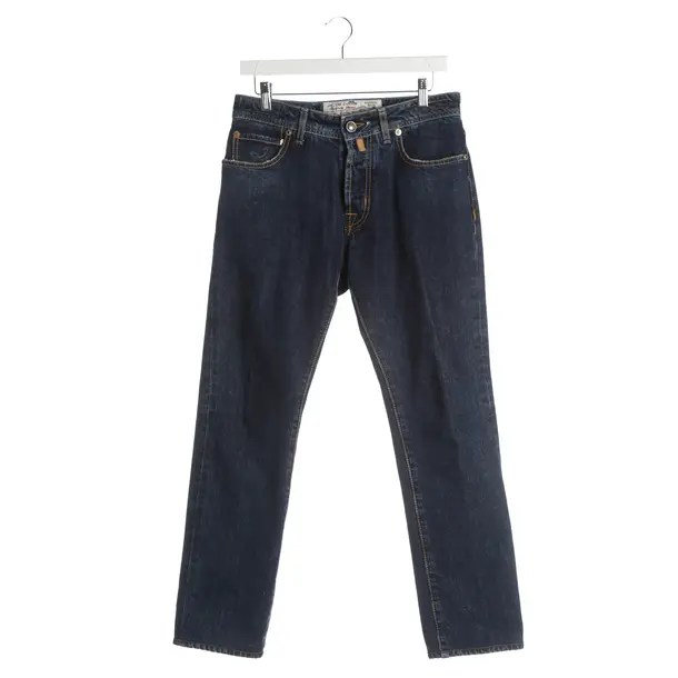 Straight Fit Jeans, in Blue, Cotton, Jacob Cohen