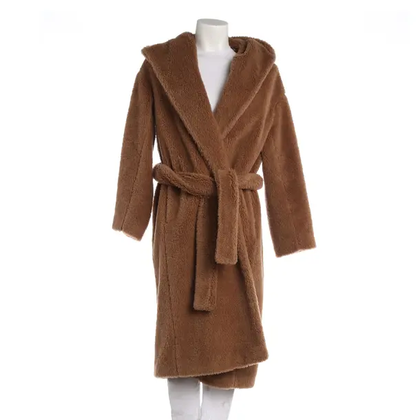 Mid-Season Coat, in Light Brown, Wool, Max Mara