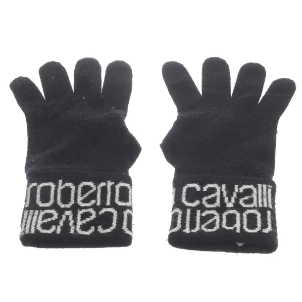 Gloves, in Black, Wool, Roberto Cavalli