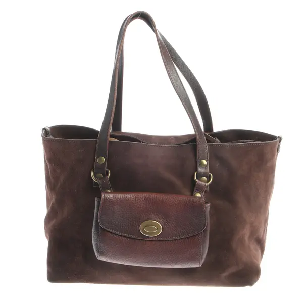 Schultertasche, in Dunkelbraun, Leder, Miu Miu