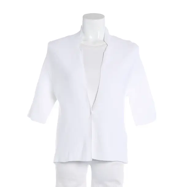 Cardigan, in White, Cotton, Peserico