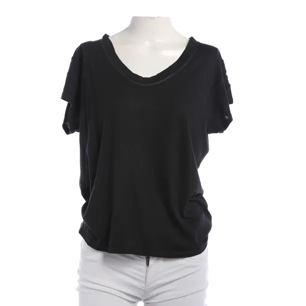 Shirt, in Black, Viscose, Fine Edge