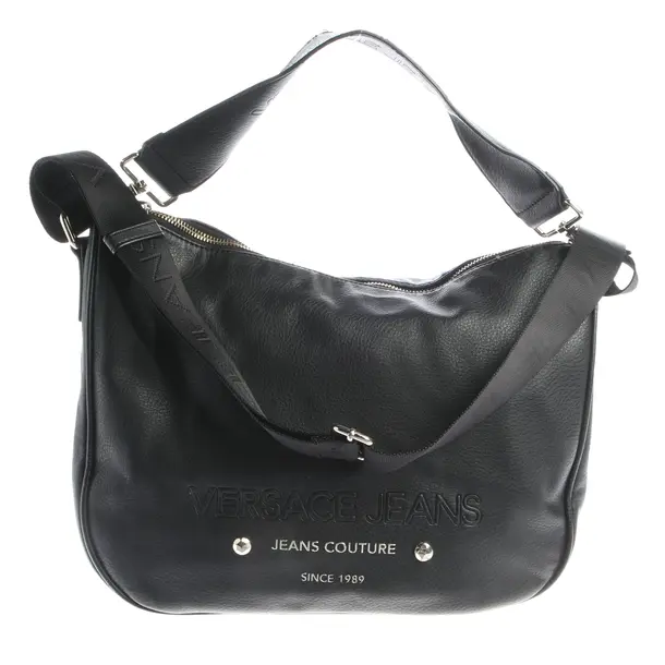 Shoulder Bag, in Black, Leather, Versace Jeans Couture