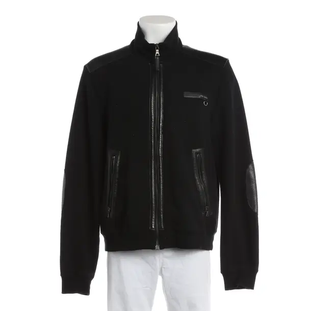 Sweatjacke, in Schwarz, Baumwolle, Prada Linea Rossa