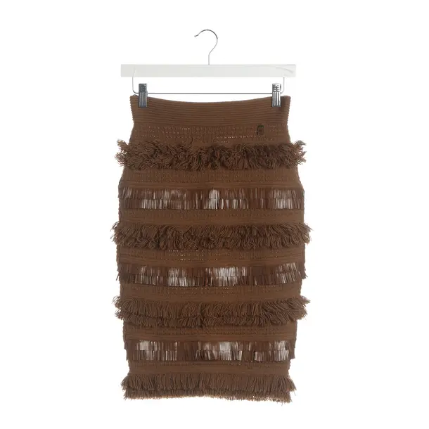 Rock, in Braun, Wolle, Elisabetta Franchi